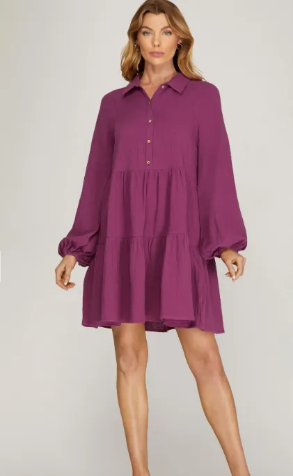 Long Sleeve Shirt Dress