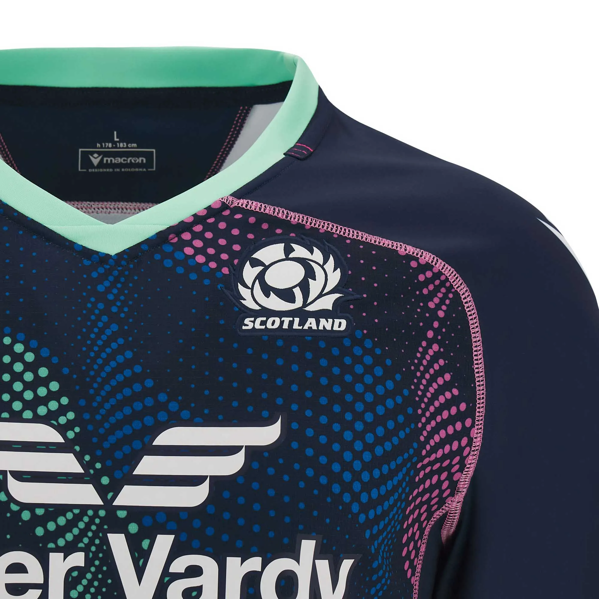 Macron Men's Scotland Rugby Training Jersey 23/24 - Navy