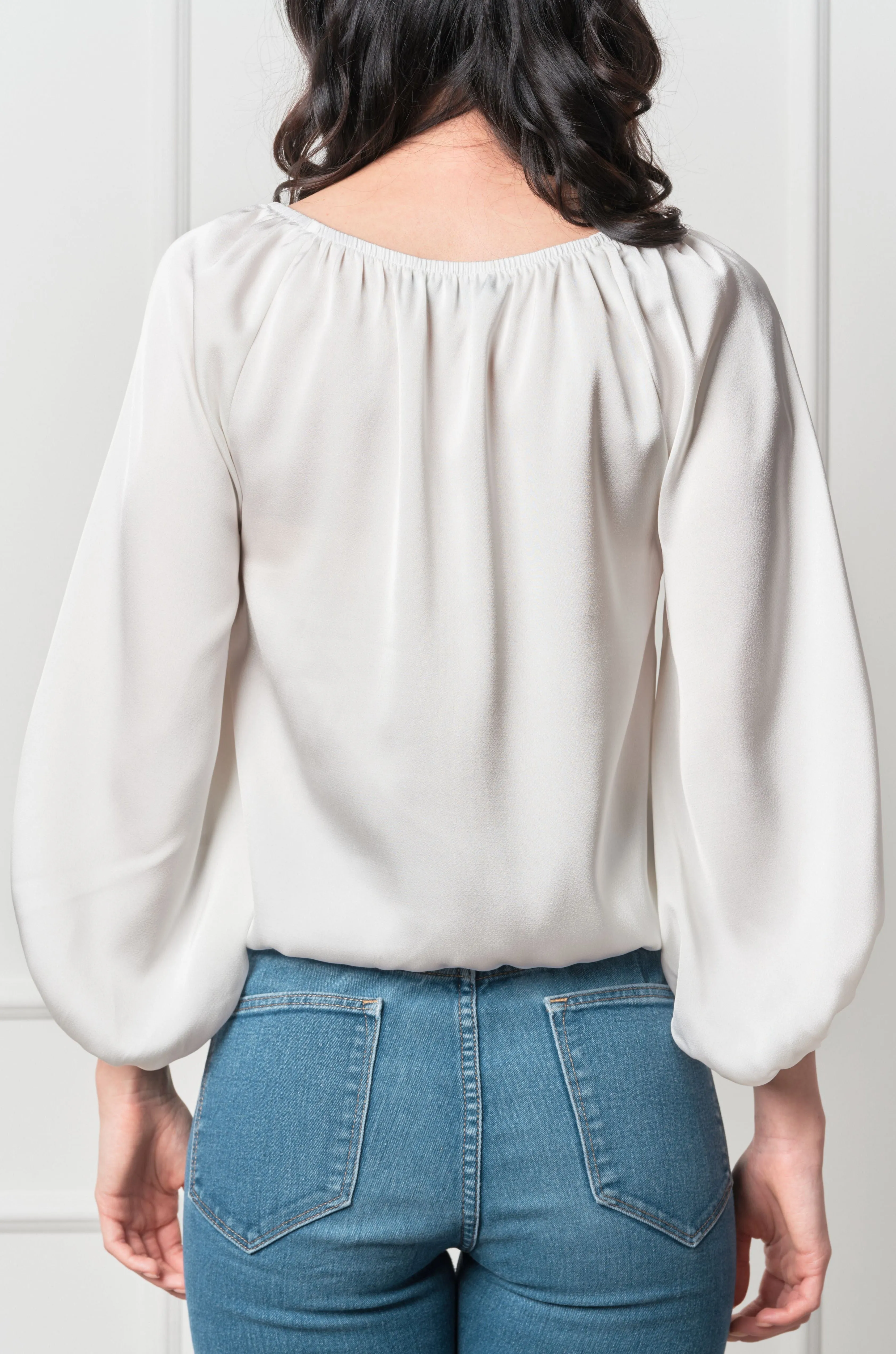 Maya Matte Satin Blouse