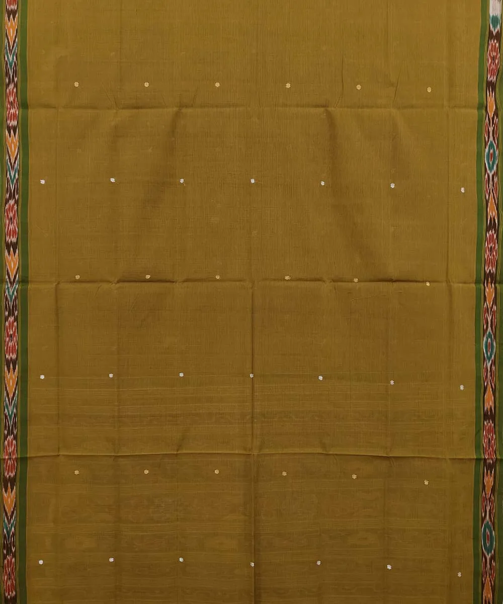 Mehndi light green Cotton Handwoven Odisha Ikat Saree