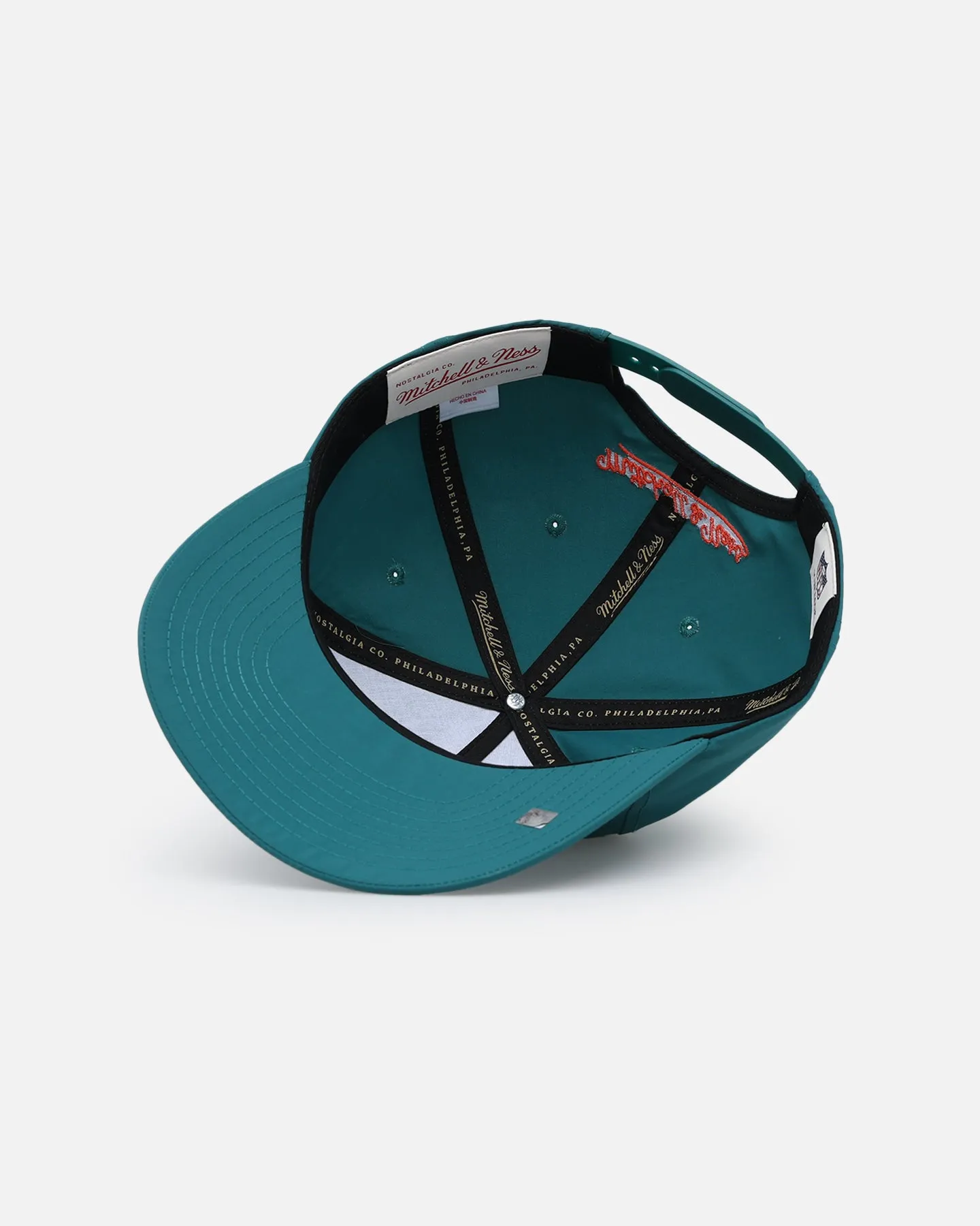 Mitchell & Ness Miami Dolphins Retro Matte Nylon Origins Snapback Teal