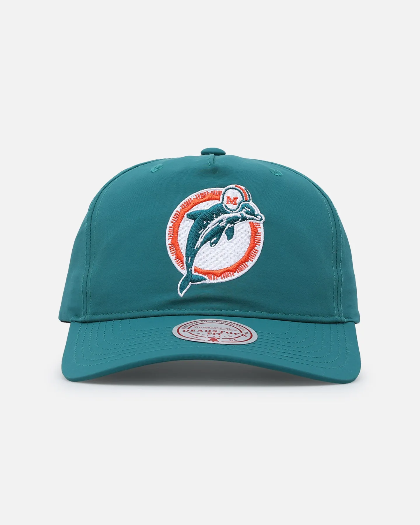 Mitchell & Ness Miami Dolphins Retro Matte Nylon Origins Snapback Teal