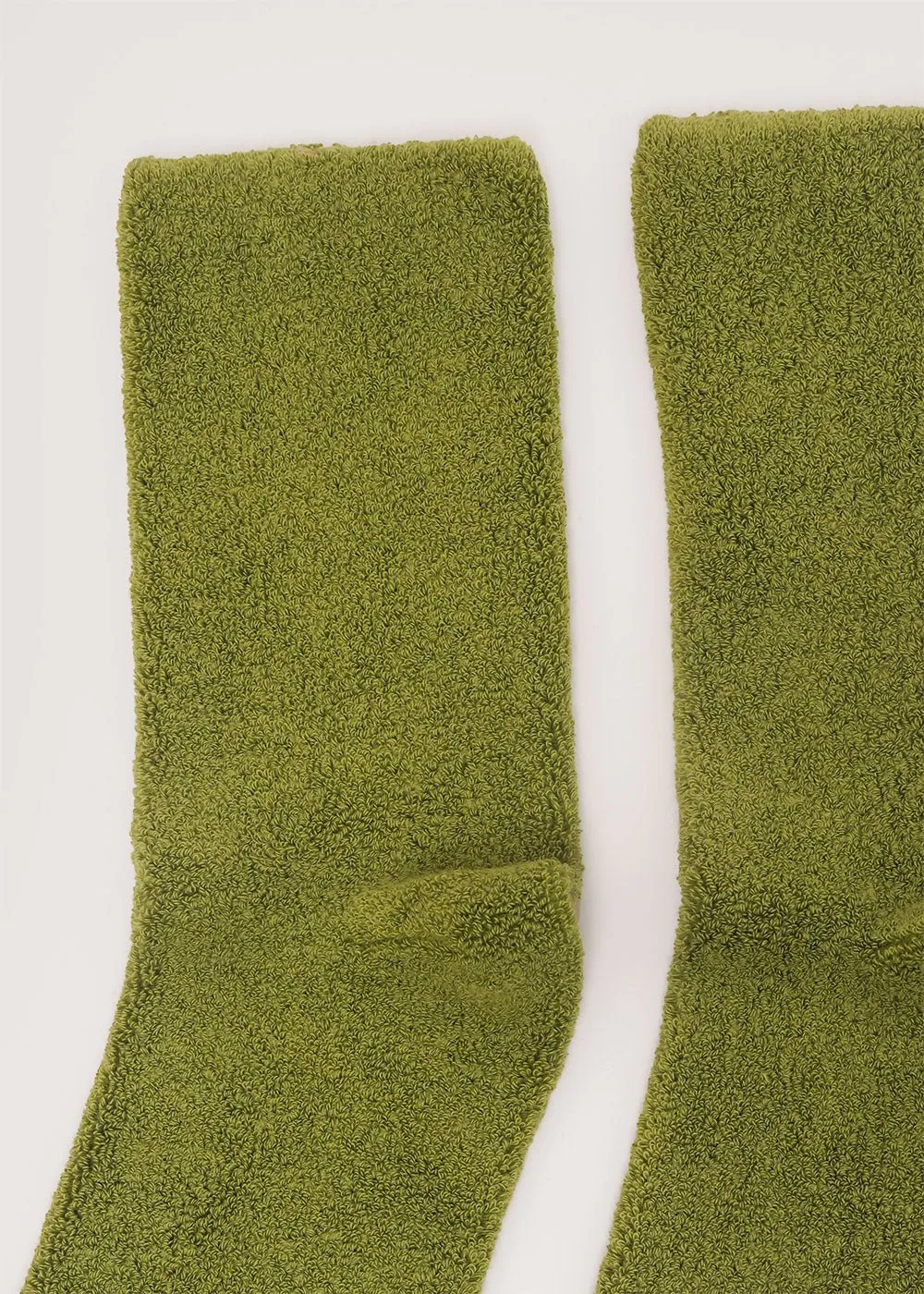 Mun Green Buckle Overankle Socks