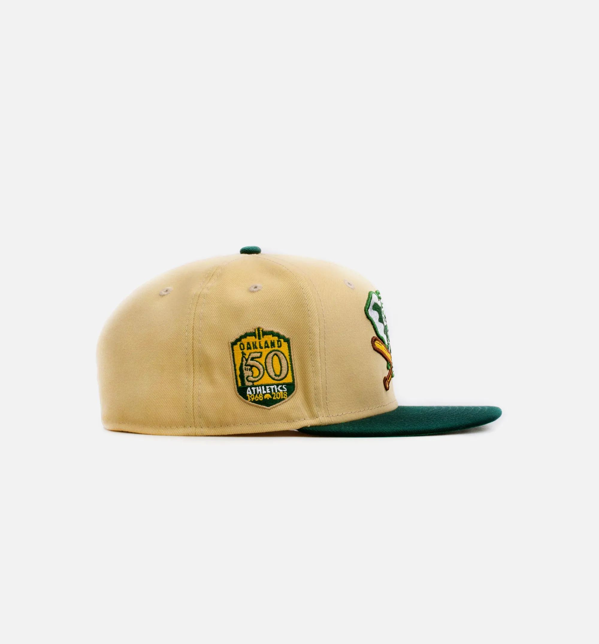 Oakland A's Gold Dome 59Fifty Mens Fitted Hat - Gold/Green