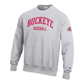 Ohio State Buckeyes Champion Baseball Gray Crew Neck Sweatshirt