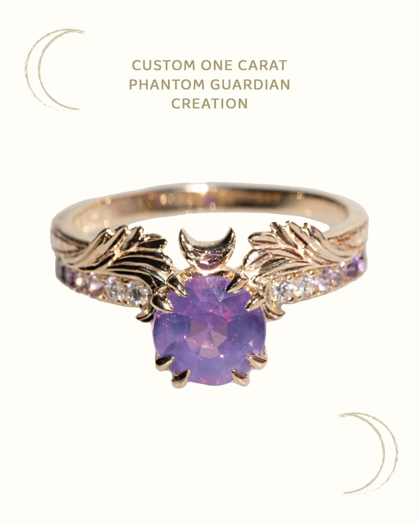 One Carat Round Sapphire Phantom Guardian