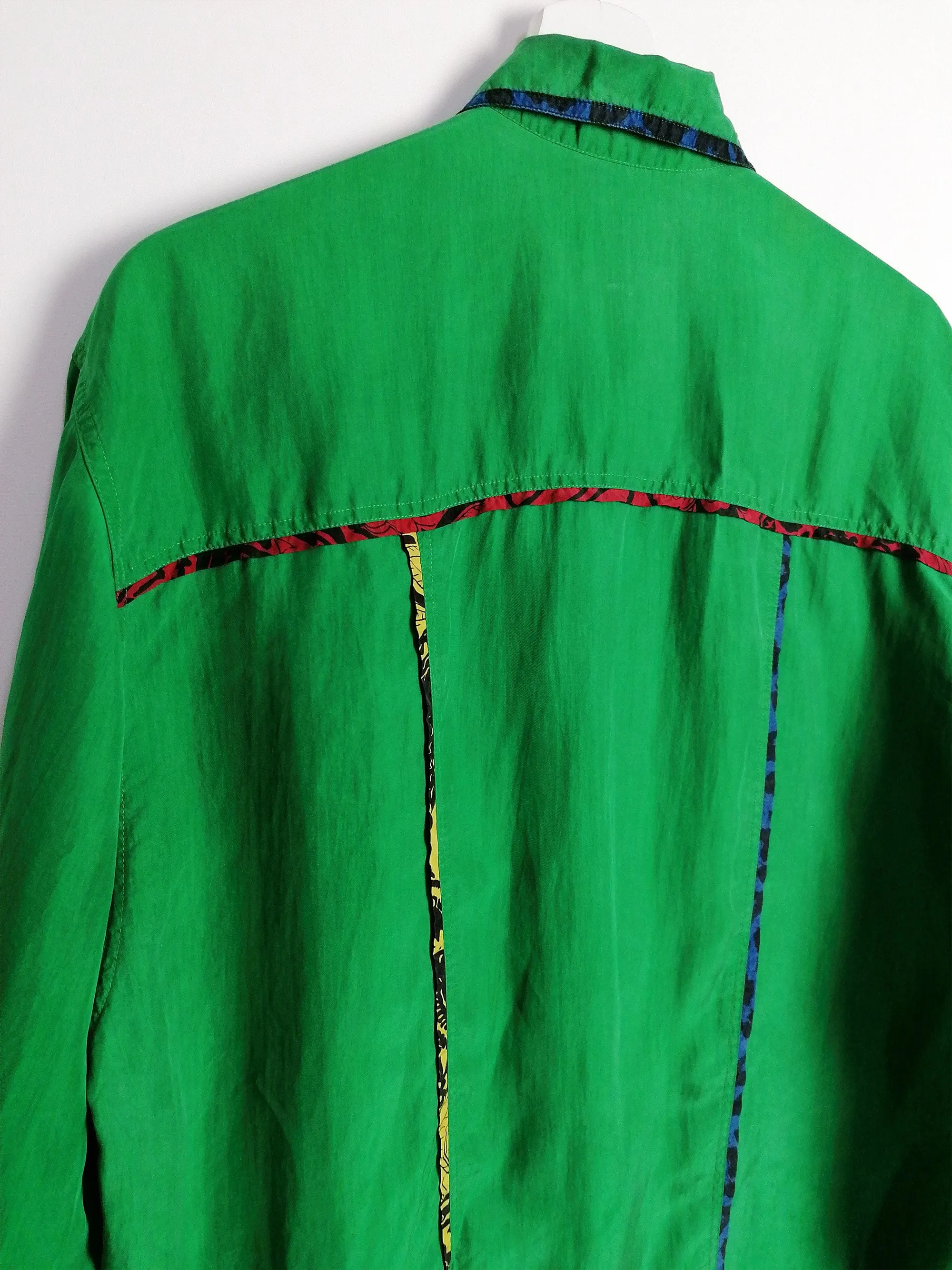 OTTO KERN Vintage 90's Green Silk Blouse