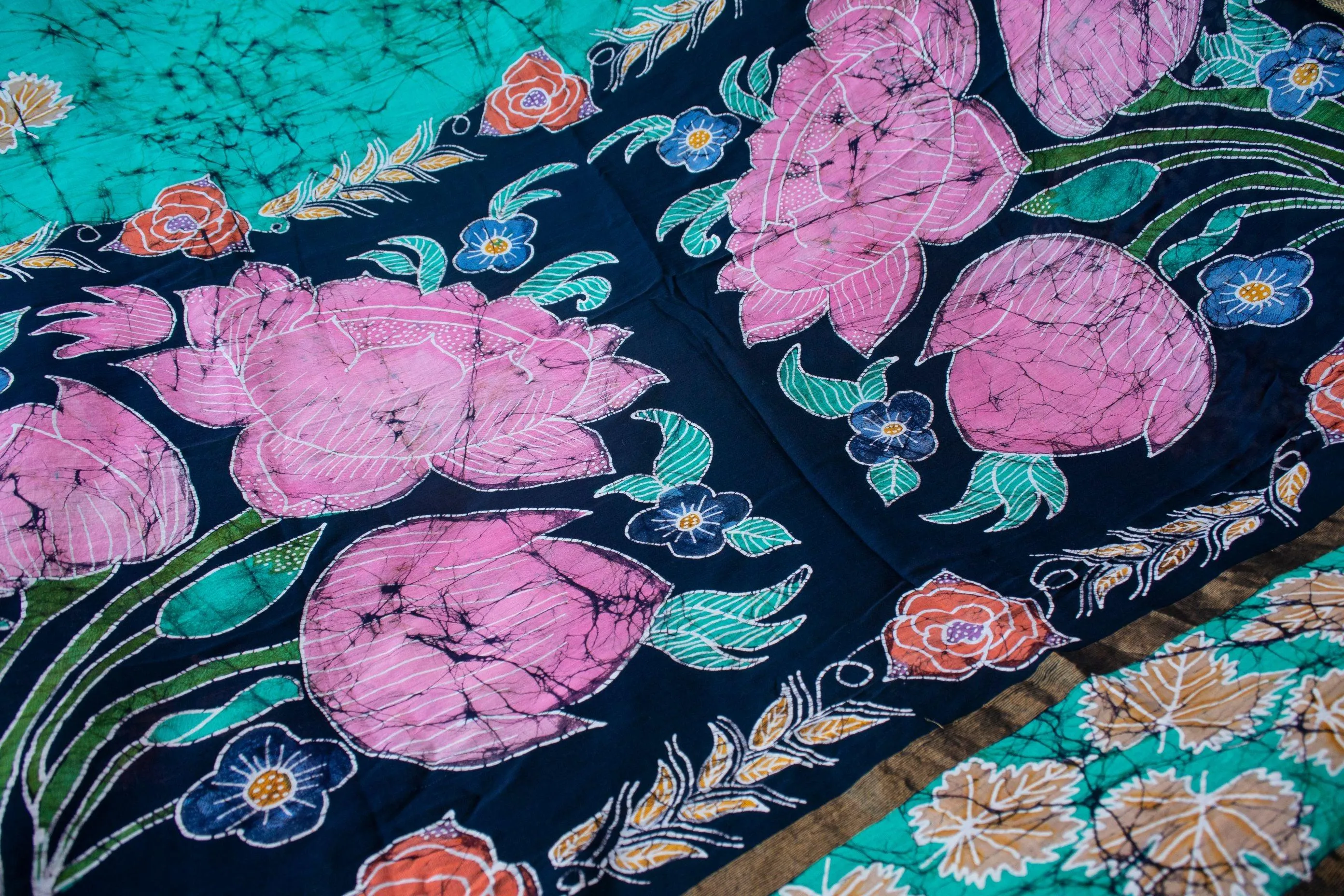 Padma - Narmada Batik Maheswari saree