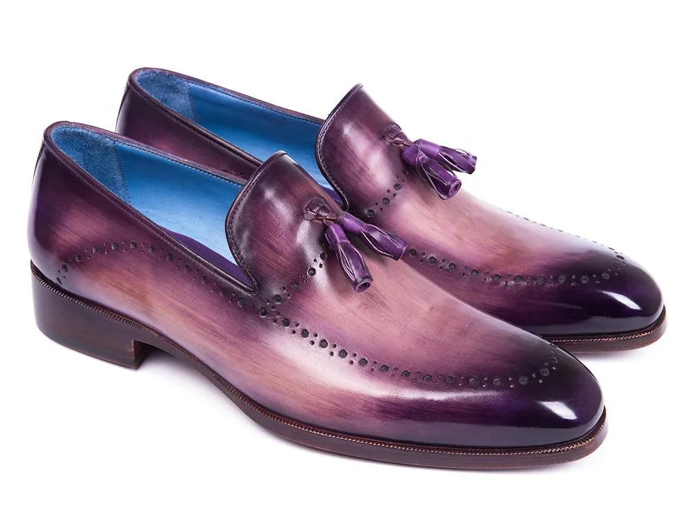 Paul Parkman Men's Tassel Loafer Purple (ID#66T80-PRP)