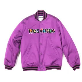 Prism Nylon Bomber Jacket (Purple)