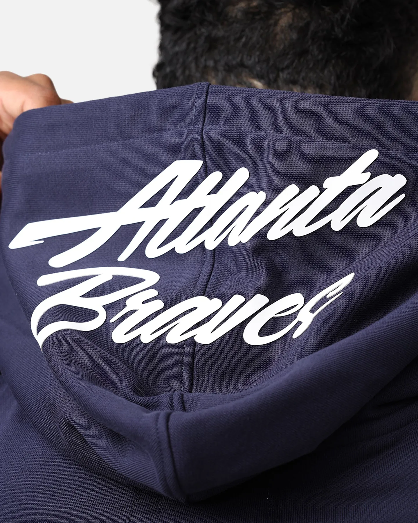 Pro Standard Atlanta Braves Fast Lane Hoodie Midnight Navy