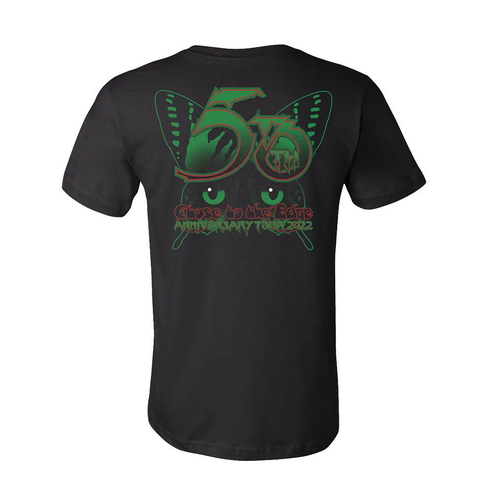 "Close to the Edge" 50th Anniversary Tour Black Butterfly T-Shirt