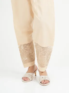 "ESTEFANIA" Straight Embroidered Trouser