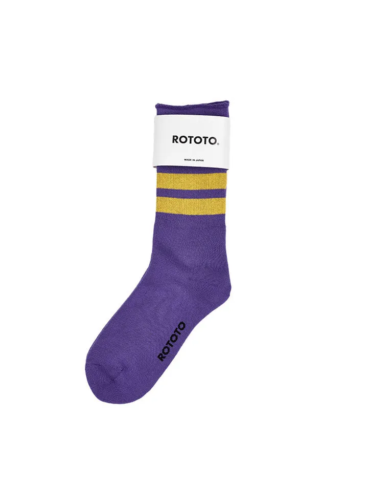 Rototo Three Stripe Purple / Yellow