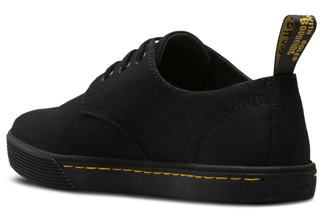 SANTANITA BLACK CANVAS SHOE