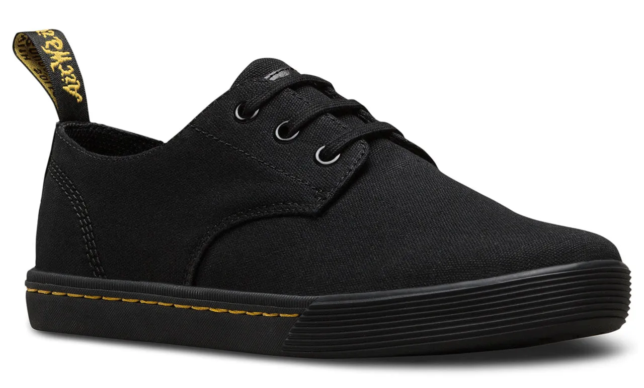 SANTANITA BLACK CANVAS SHOE