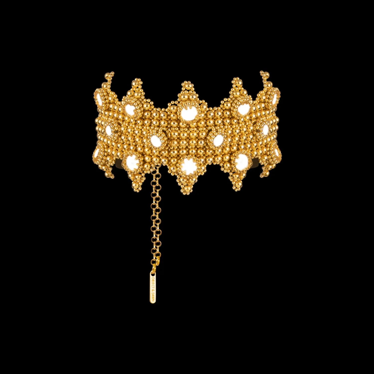 Sappho Crown in Gold with Reversible Clusters