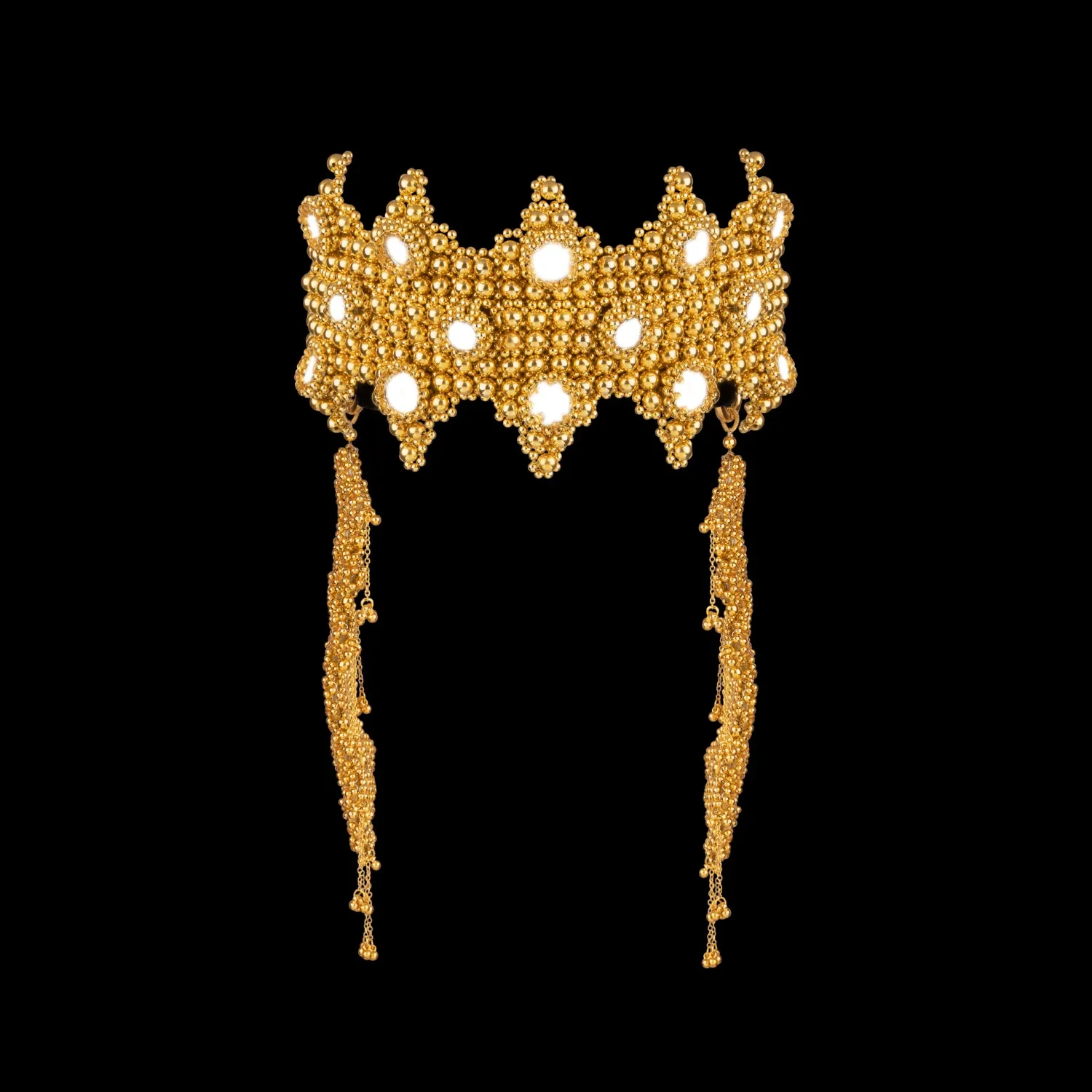 Sappho Crown in Gold with Reversible Clusters