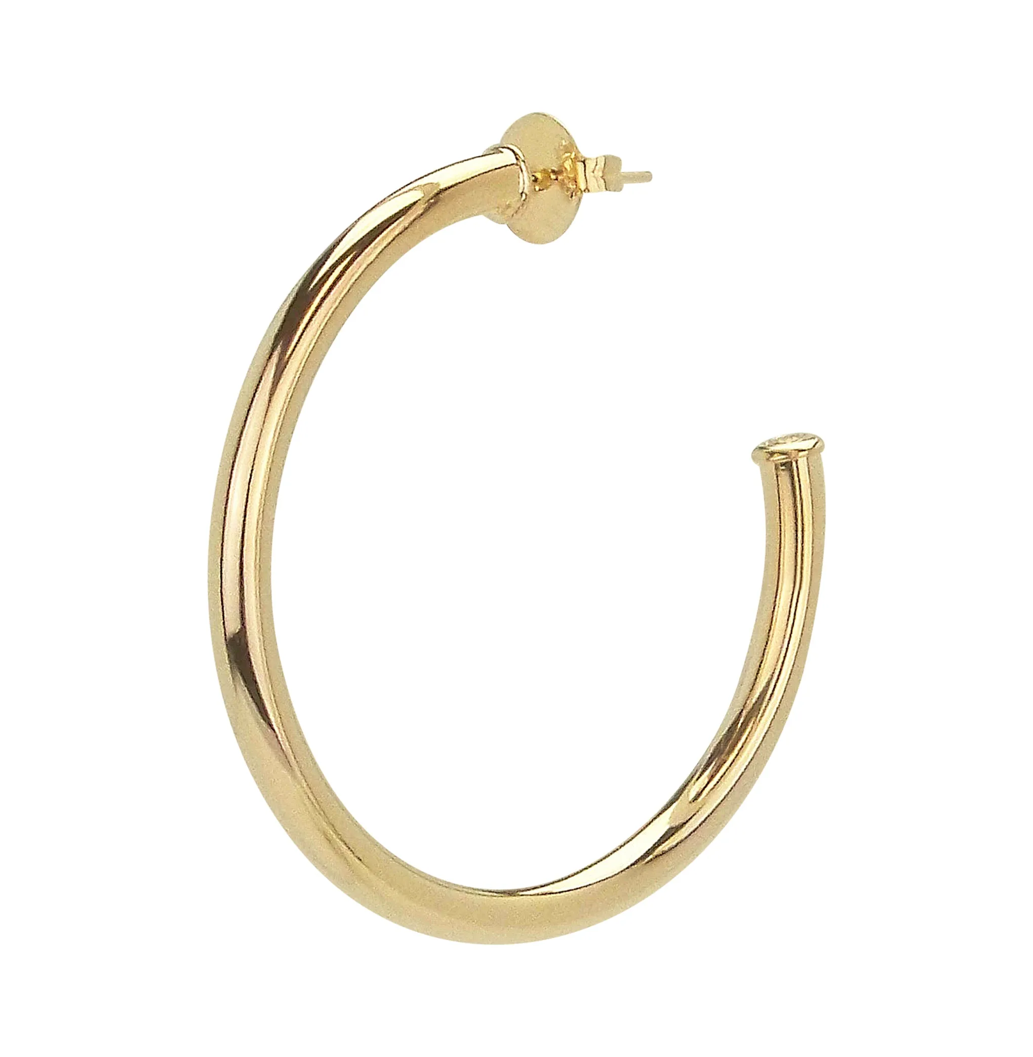 Sheila Fajl Smaller Favorite Hoop Earrings in Polished Champagne