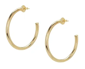 Sheila Fajl Smaller Favorite Hoop Earrings in Polished Champagne