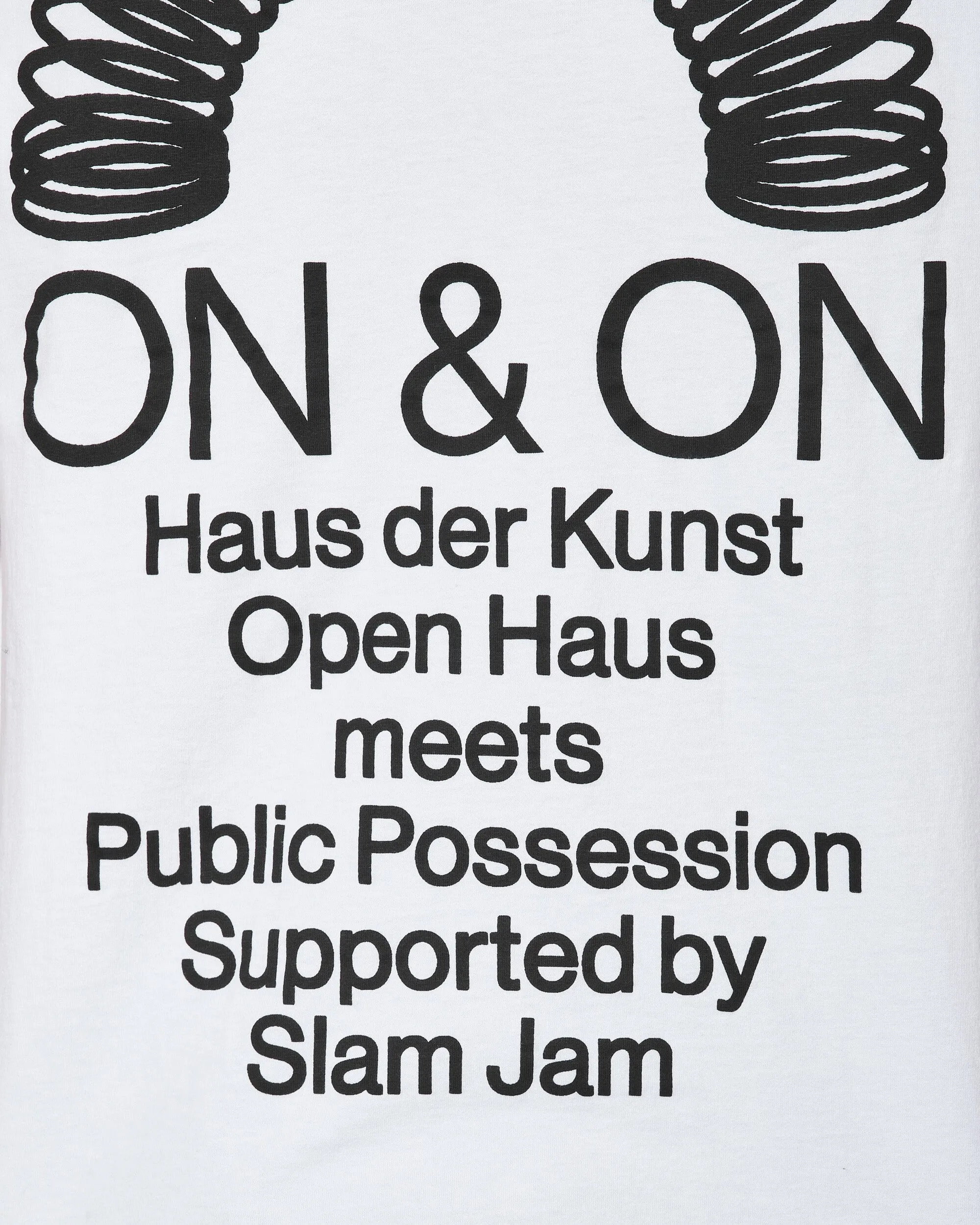 Slam Jam Open Haus T-Shirt White