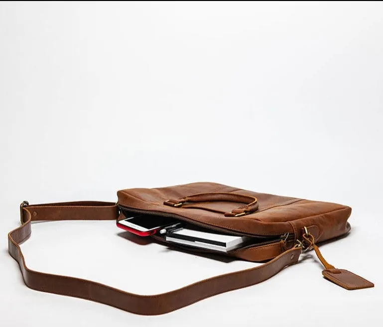 Slim Leather Briefcase 15