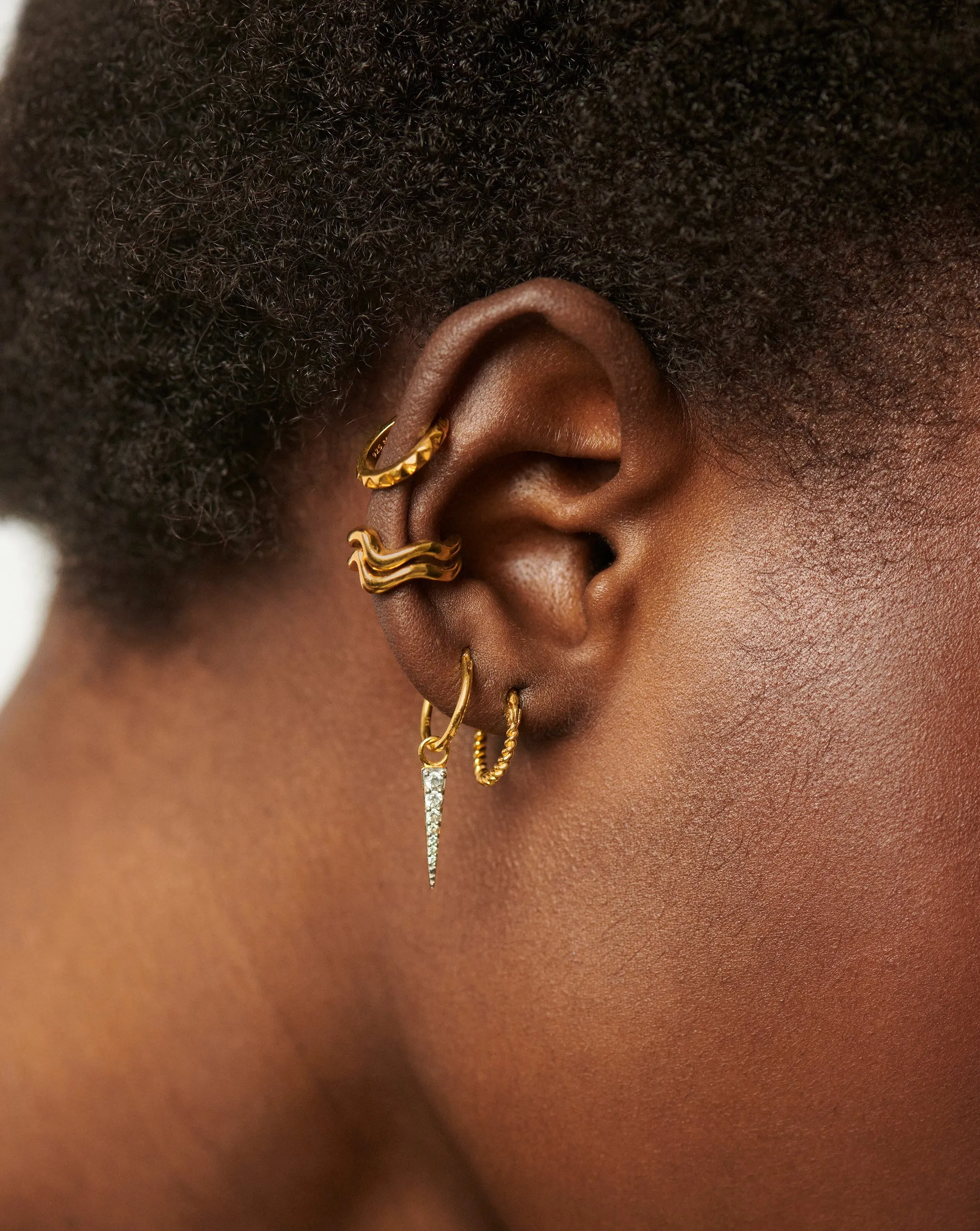 Squiggle Curve Ear Cuff