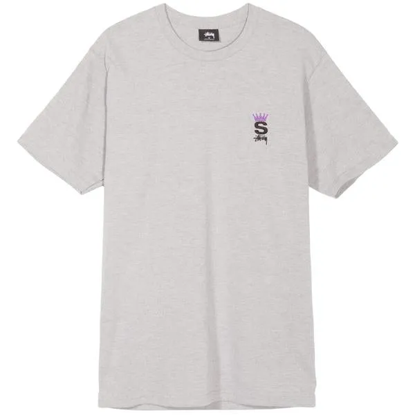 STUSSY CROWN ROYAL TEE GREY HEATHER 1904183