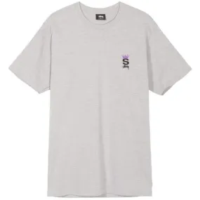 STUSSY CROWN ROYAL TEE GREY HEATHER 1904183