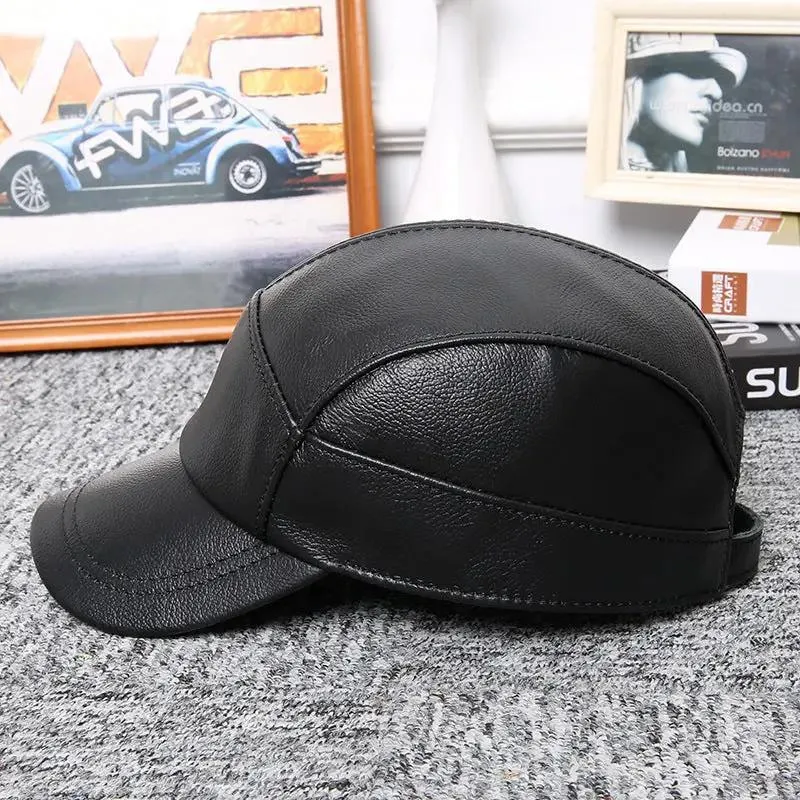 Stylish Leather Baseball Cap