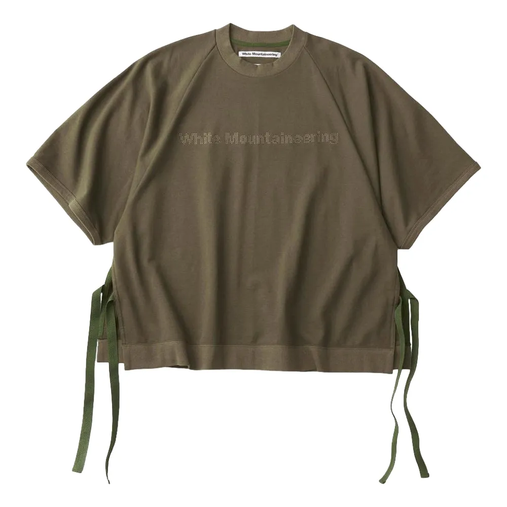 WHITE MOUNTAINEERING HALF SLEEVE EMBROIDERY LOGO PULLOVER-KHAKI