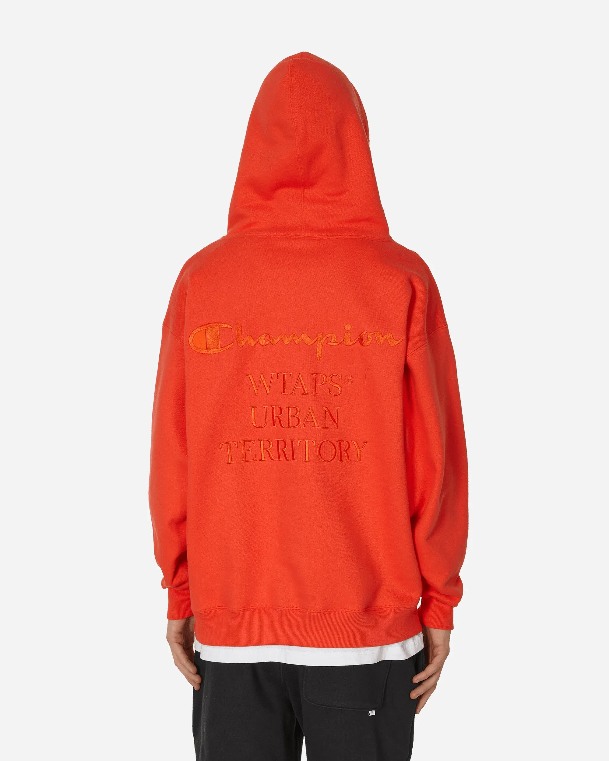 WTAPS Academy Hooded Sweatshirt Orange